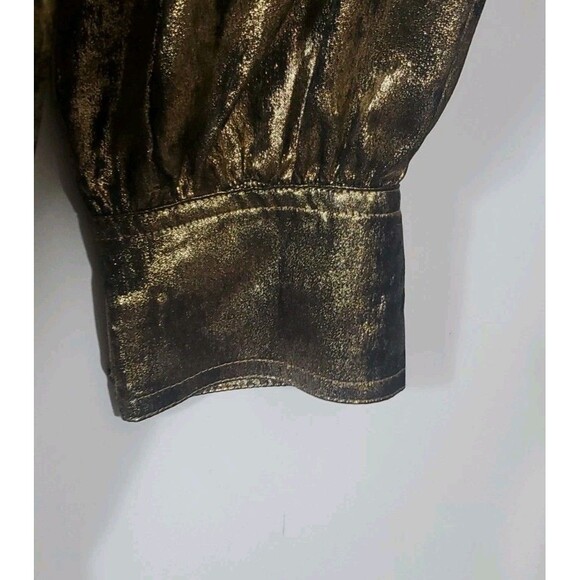 la Joie 18W Button Front Closure Gold Tiered Free Flowing Midi or Maxi Dress - Picture 6 of 15